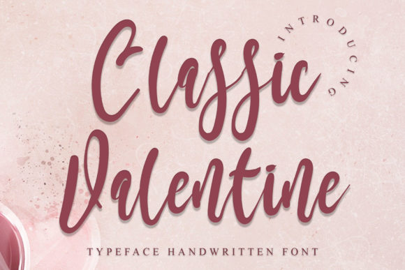 Classic Valentine Font Poster 1