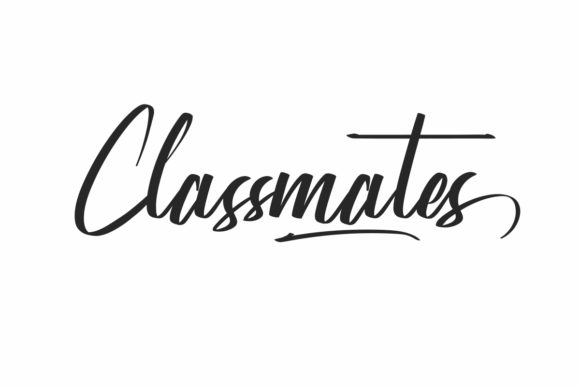 Classmates Font Poster 1