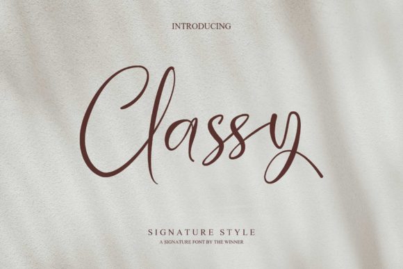 Classy Font Poster 1