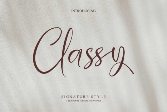 Classy Font