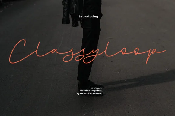 Classyloop Font Classyloop Font Poster 1