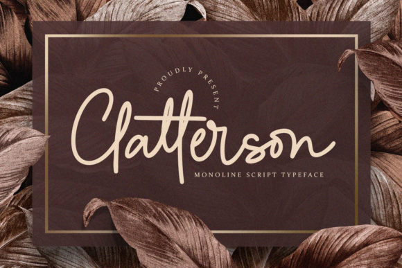 Clatterson Font Poster 1