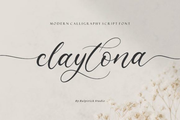 Claytona Font Poster 1