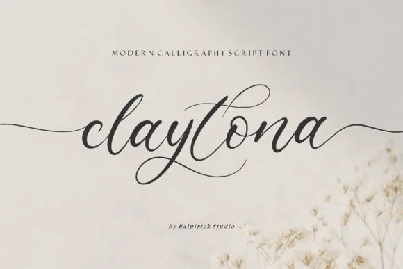Claytona Font Poster 1
