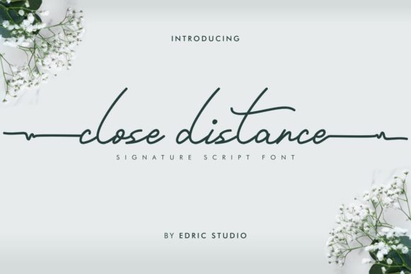 Close Distance Font Poster 1