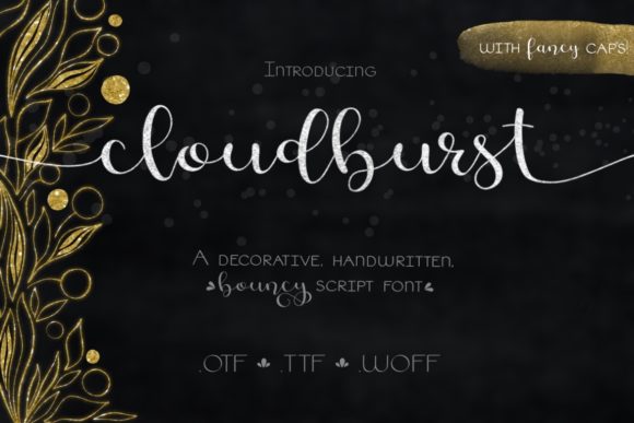 Cloudburst Font Poster 1