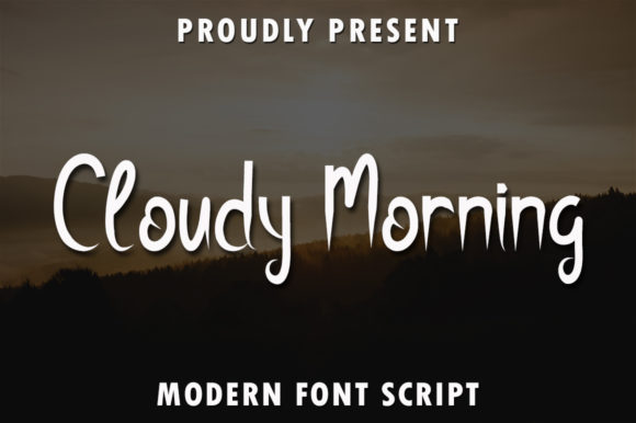 Cloudy Morning Font Poster 1
