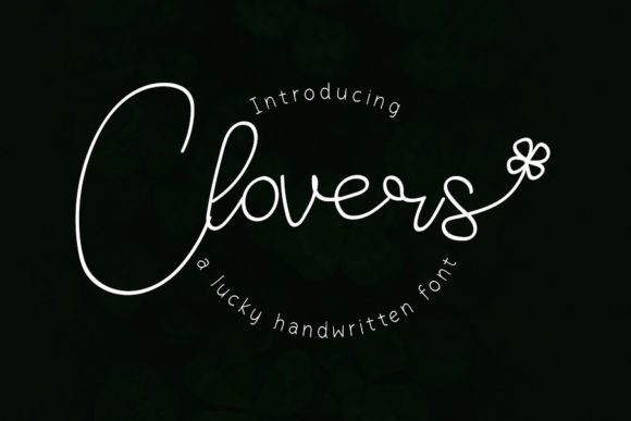 Clovers Font Poster 1