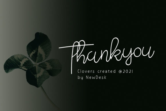Clovers Font Poster 5
