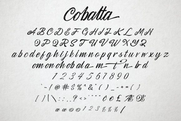 Cobalta Font Poster 11