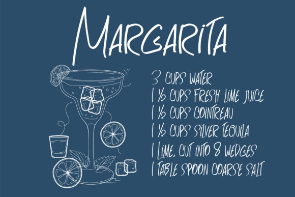 Cocktail Font Poster 3
