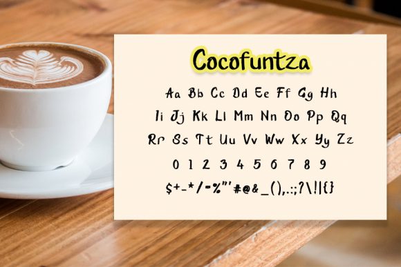 Cocofuntza Font Poster 4