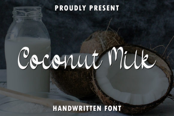 Coconut Milk Font Poster 1