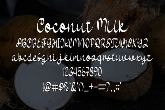 Coconut Milk Font Poster 4