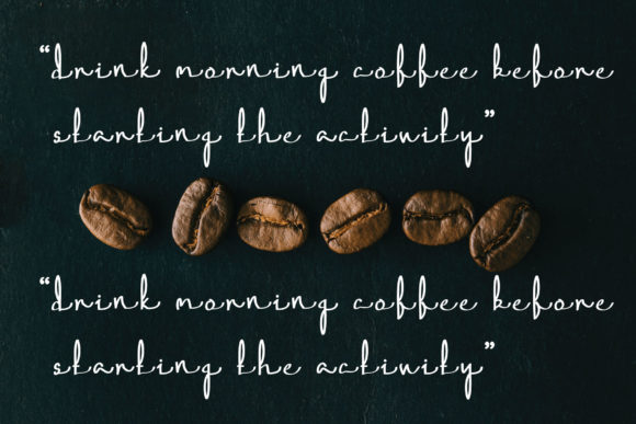 Coffee Font Poster 3