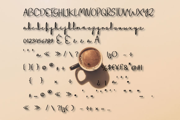 Coffee Font Poster 4