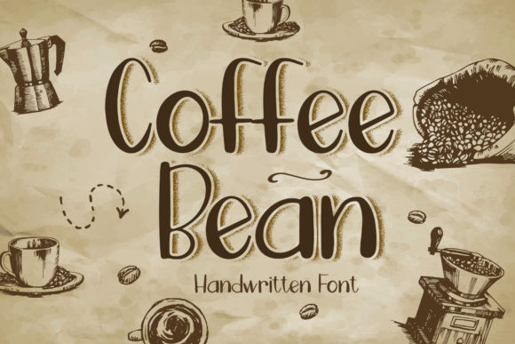 Coffee Bean Font Poster 1