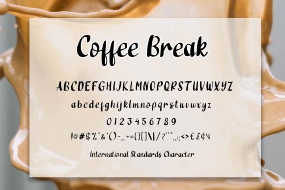 Coffee Break Font Poster 5