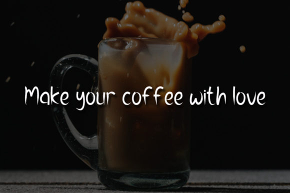 Coffee Caramel Font Poster 4