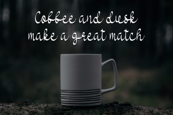 Coffee Cup Font Poster 3