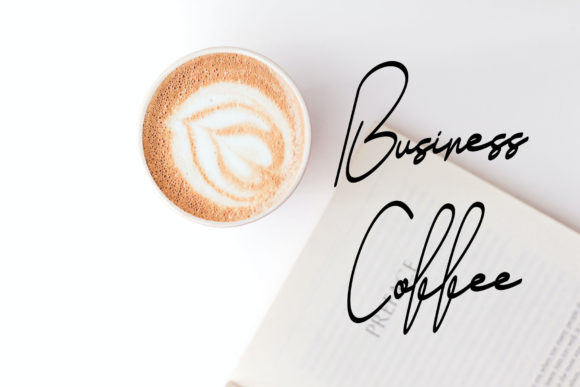 Coffee Drink Font Poster 2