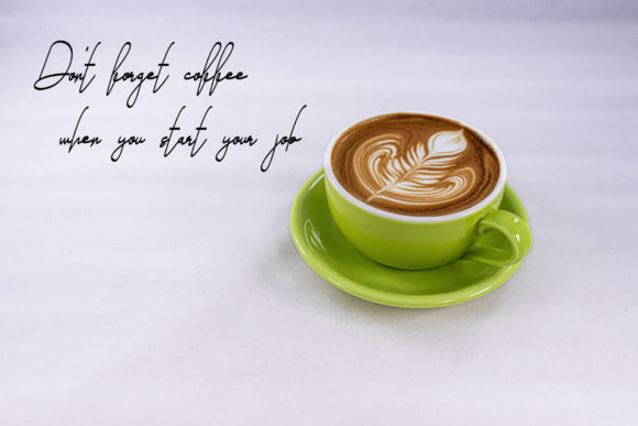 Coffee Drink Font Poster 3