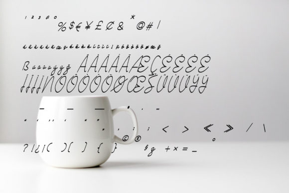 Coffee Drink Font Poster 5