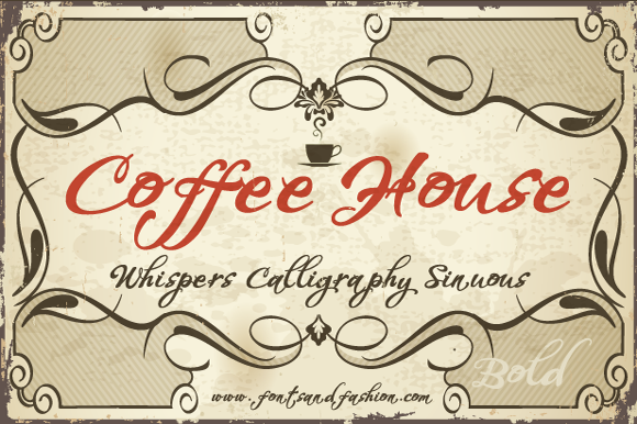 Coffee House Font Poster 1