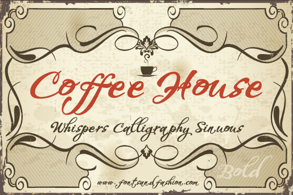 Coffee House Font Coffee House Font Poster 1