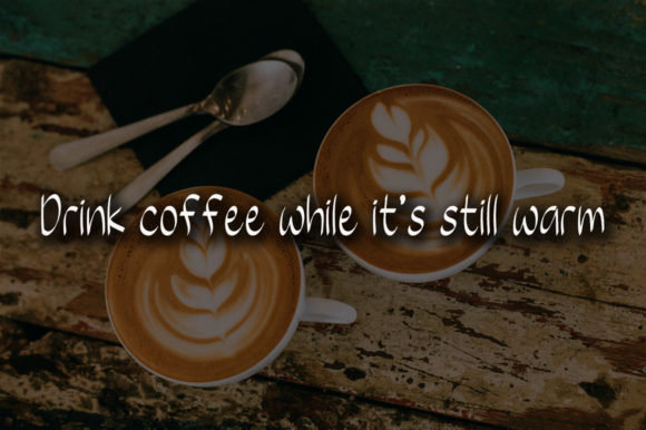 Coffee Latte Font Poster 3