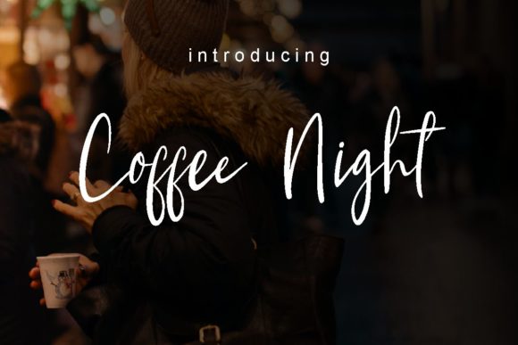 Coffee Night Font Poster 1