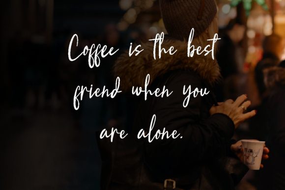 Coffee Night Font Poster 2