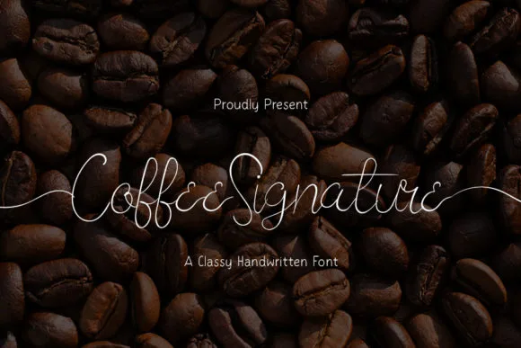 Coffee Signature Font Coffee Signature Font Poster 1
