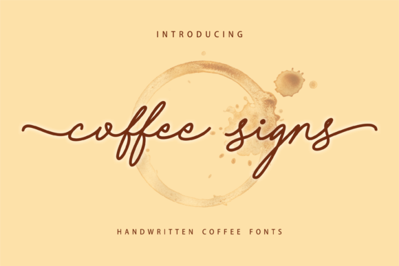 Coffee Signs Font Poster 1