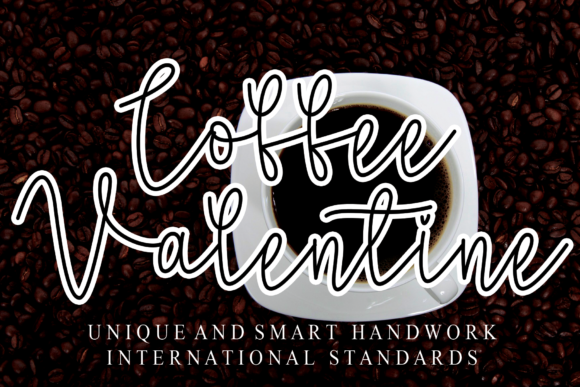 Coffee Valentine Font Coffee Valentine Font Poster 1