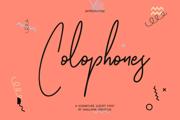 Colophones Font Poster 1