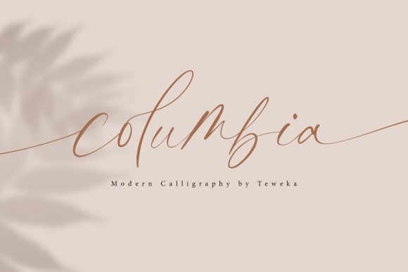 Columbia Font Poster 1