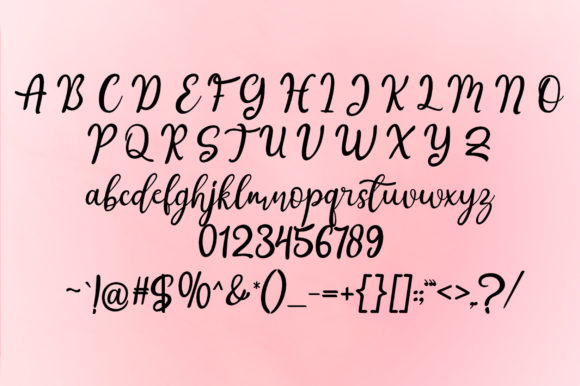 Come Valentine Font Poster 11