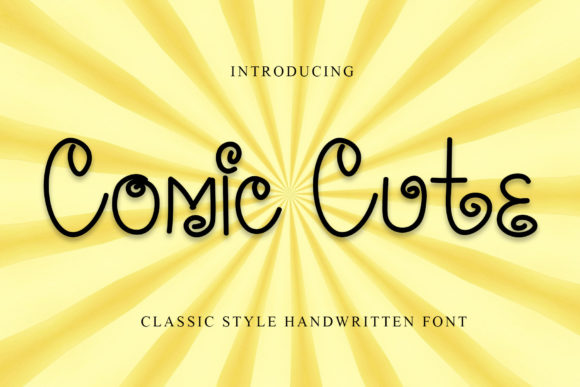 Comic Cute Font Poster 1