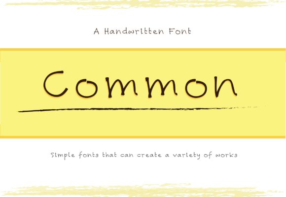 Common Font Poster 1
