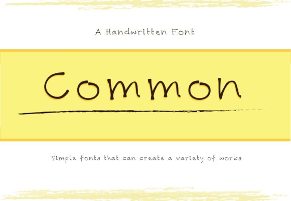 Common Font Poster 1