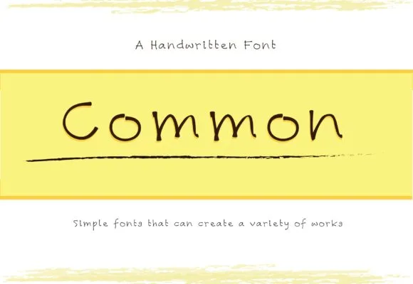 Common Font Poster 1