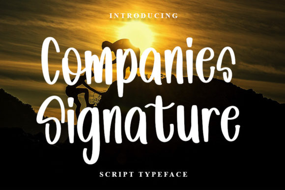 Companies Signature Font Poster 1