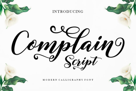 Complain Script Font