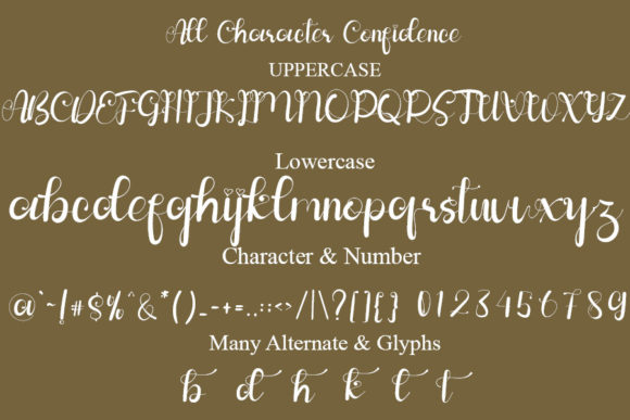 Confidence Font Poster 3