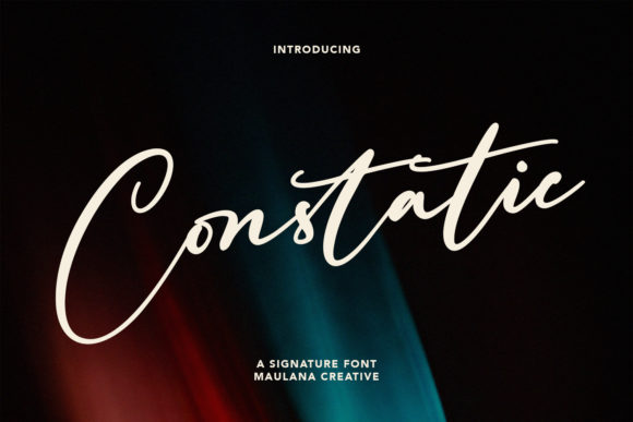 Constatic Font Poster 1