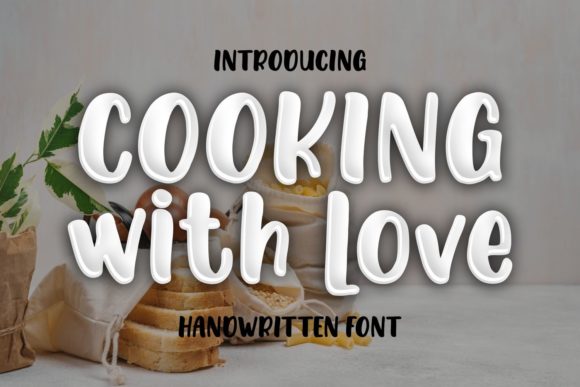Cooking with Love Font Poster 1