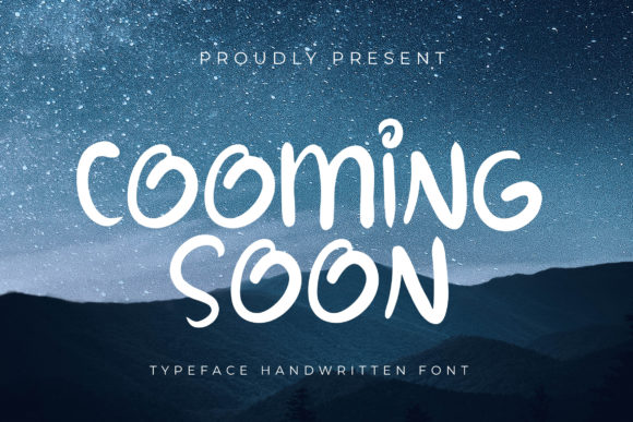 Cooming Soon Font Poster 1