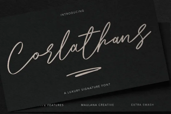 Corlathans Font Corlathans Font Poster 1