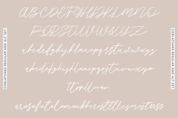 Corlathans Font Poster 12